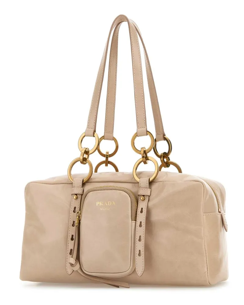 Prada Women's Powder Pink Leather Handbag Cipria Vitello Borse A Tracolla Bag Pink