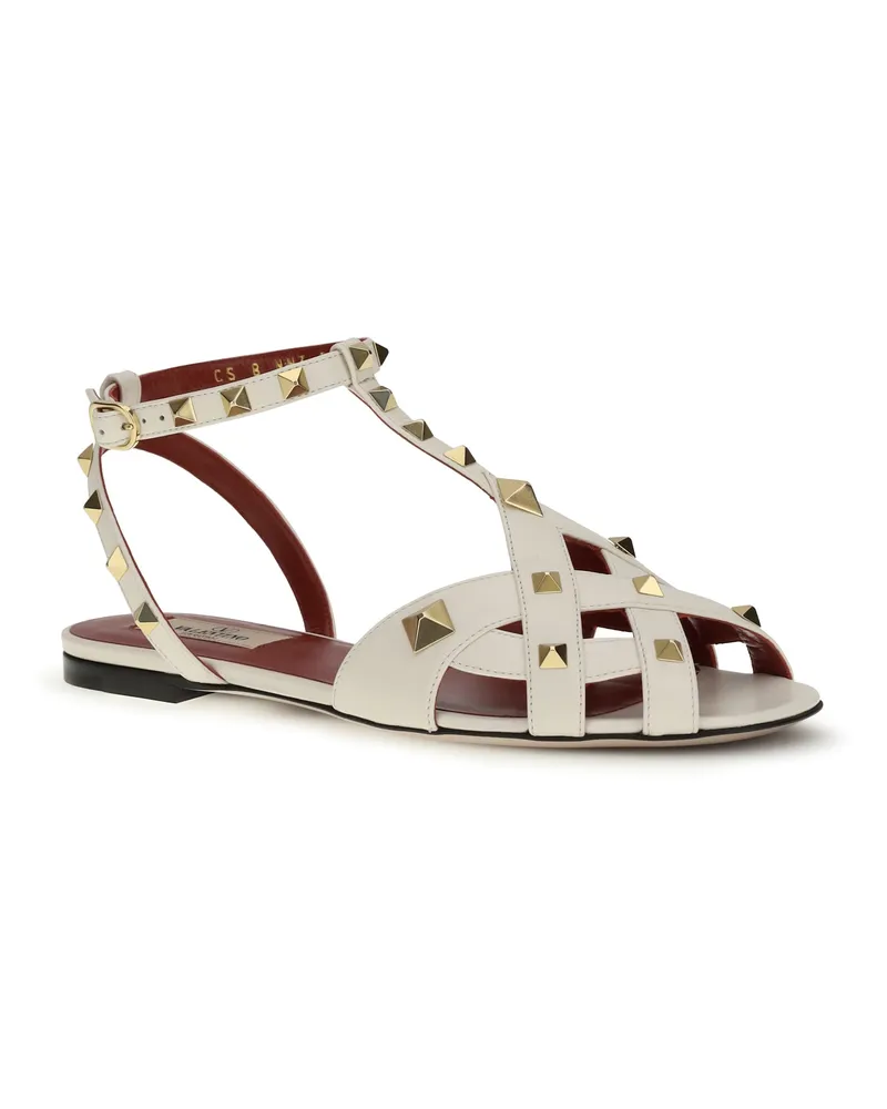Valentino Garavani Women's Studdy Sandals Ivory Ivory