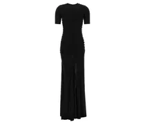 Asymmetrical Ruffle Maxi Dress — Black