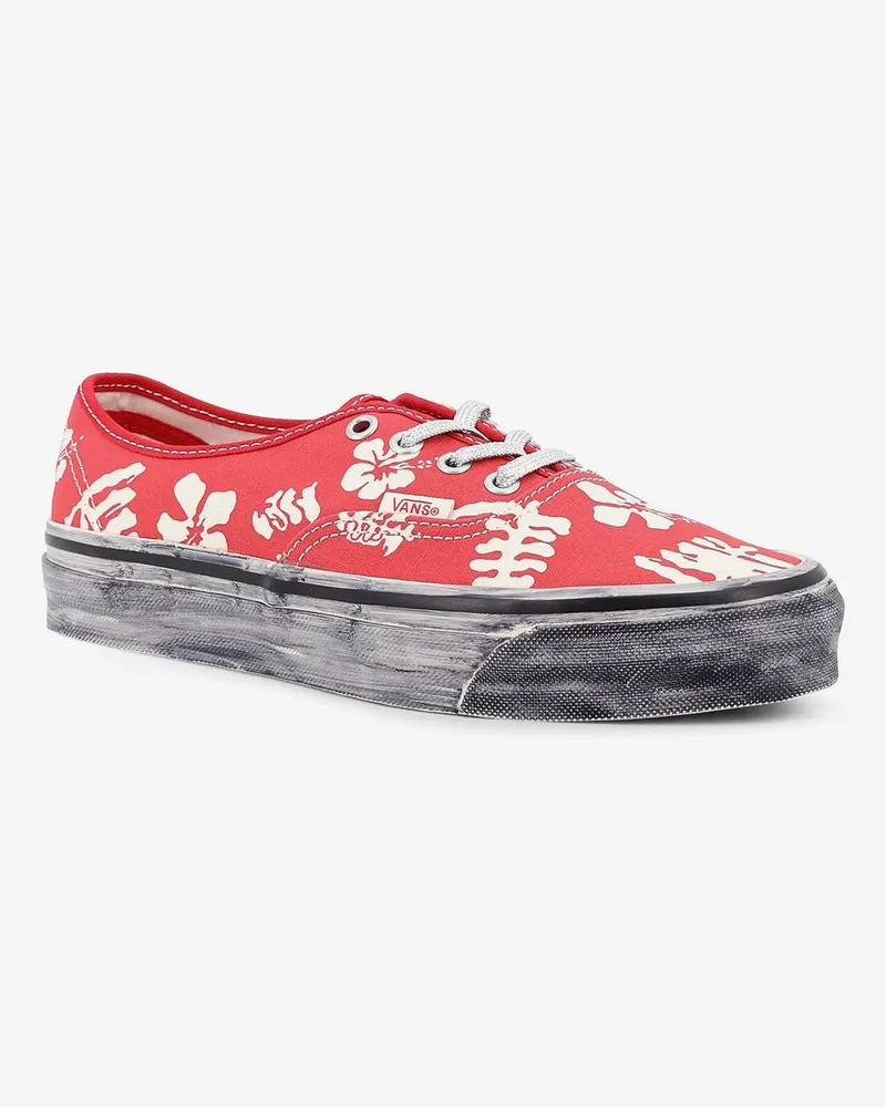 Vans Women's Sneakers Lx Authentic 44 Red Canvas Canvas-Rubber Trainers Canvas/rubber Red