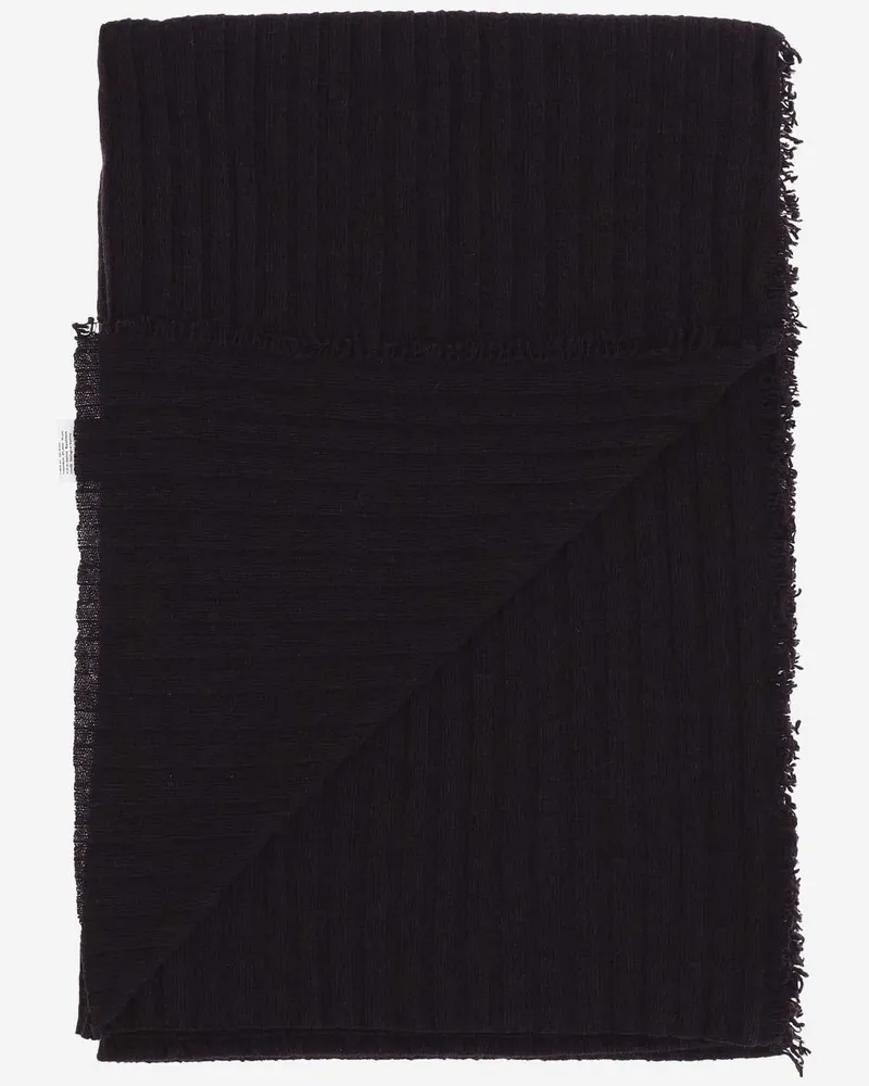 Faliero Sarti Unisex Cashmere And Wool Blend Scarf Brown Scarfs Brown