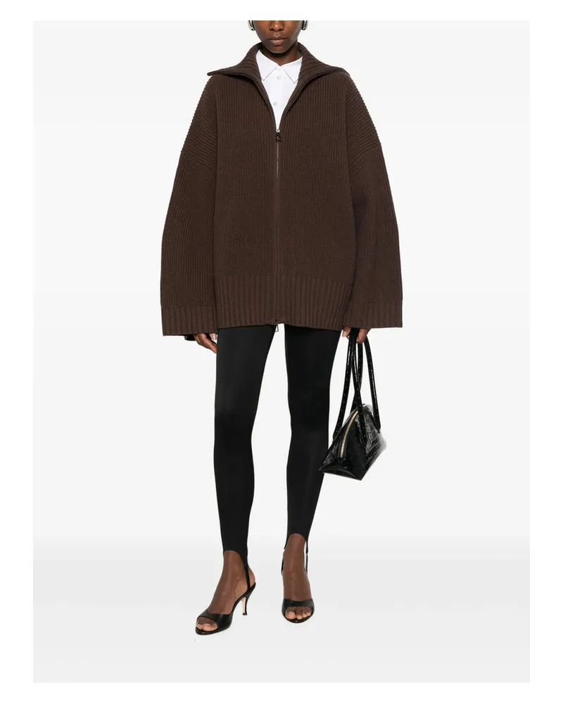 FRANKIE Shop Veda Cardigan — Brown Brown