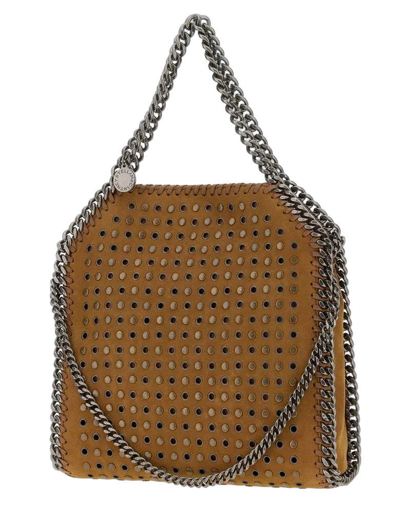 Stella McCartney Women's Falabella Mini Shoulder Bag Brown Fabric Brown