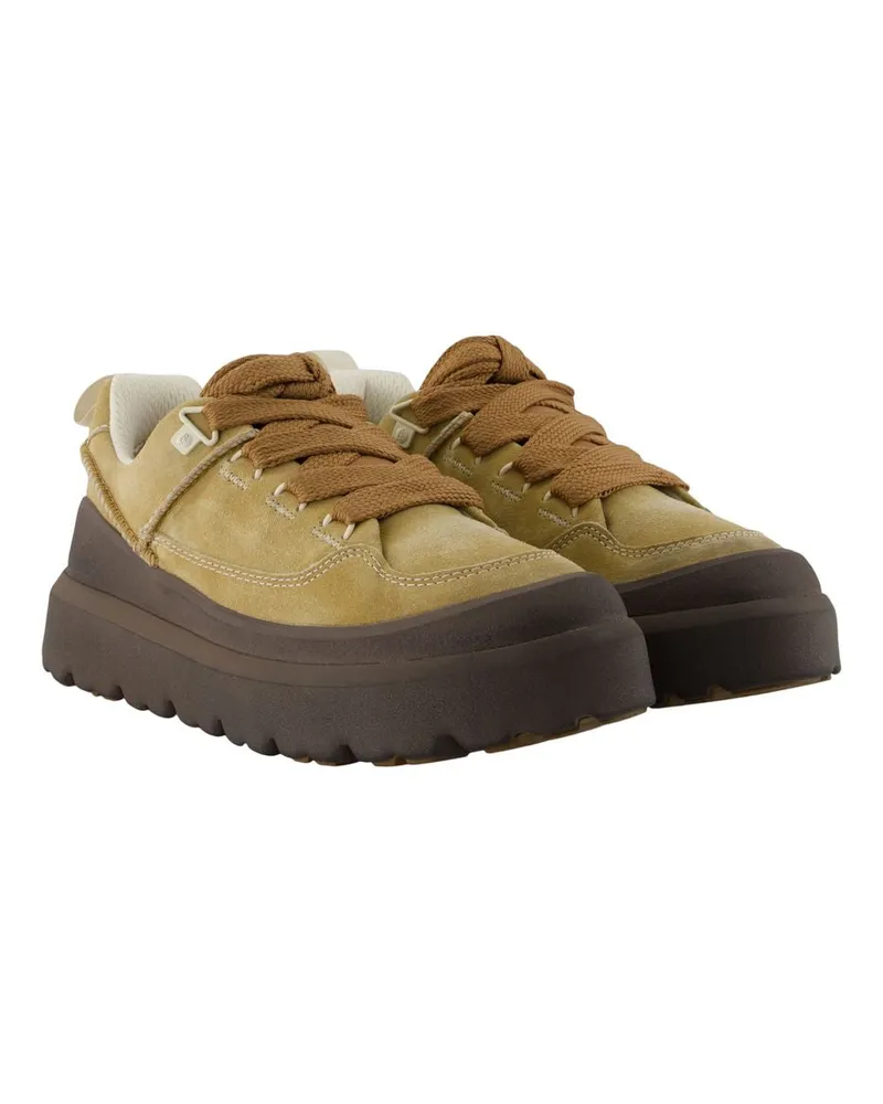 UGG Men's Heritage Utility Knoll Sneaker Brown Calfskin Brown