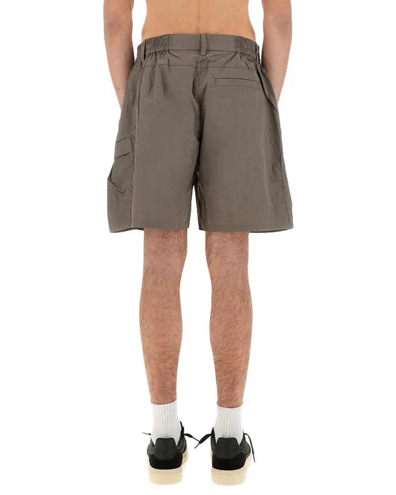 REPRESENT Cotton-Blend Tech Cargo Shorts — Gray Gray