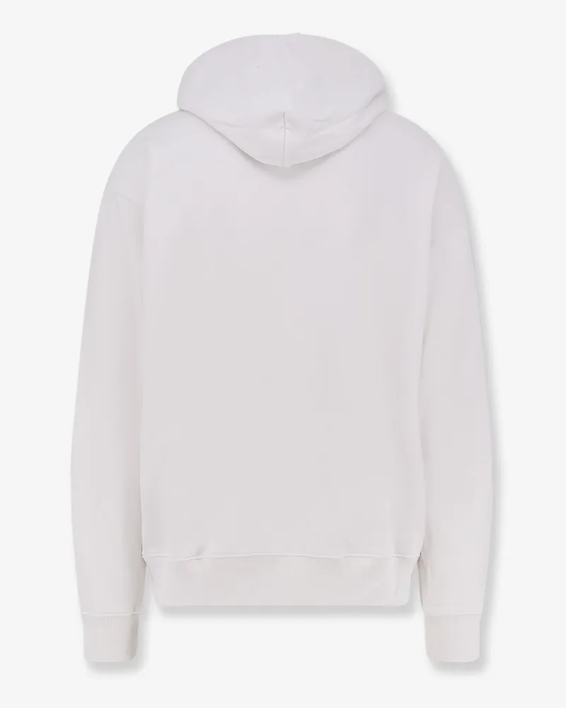 OFF-WHITE Men's Cotton Sweatshirt With Logo Print White Sweatshirts Sweater White