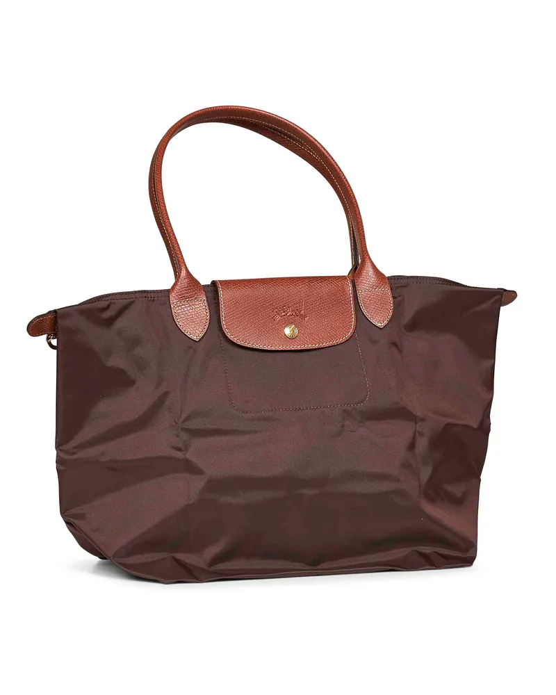 Longchamp Women's Shoulder Bag Le Pliage Original L Brown Polyamide Brown