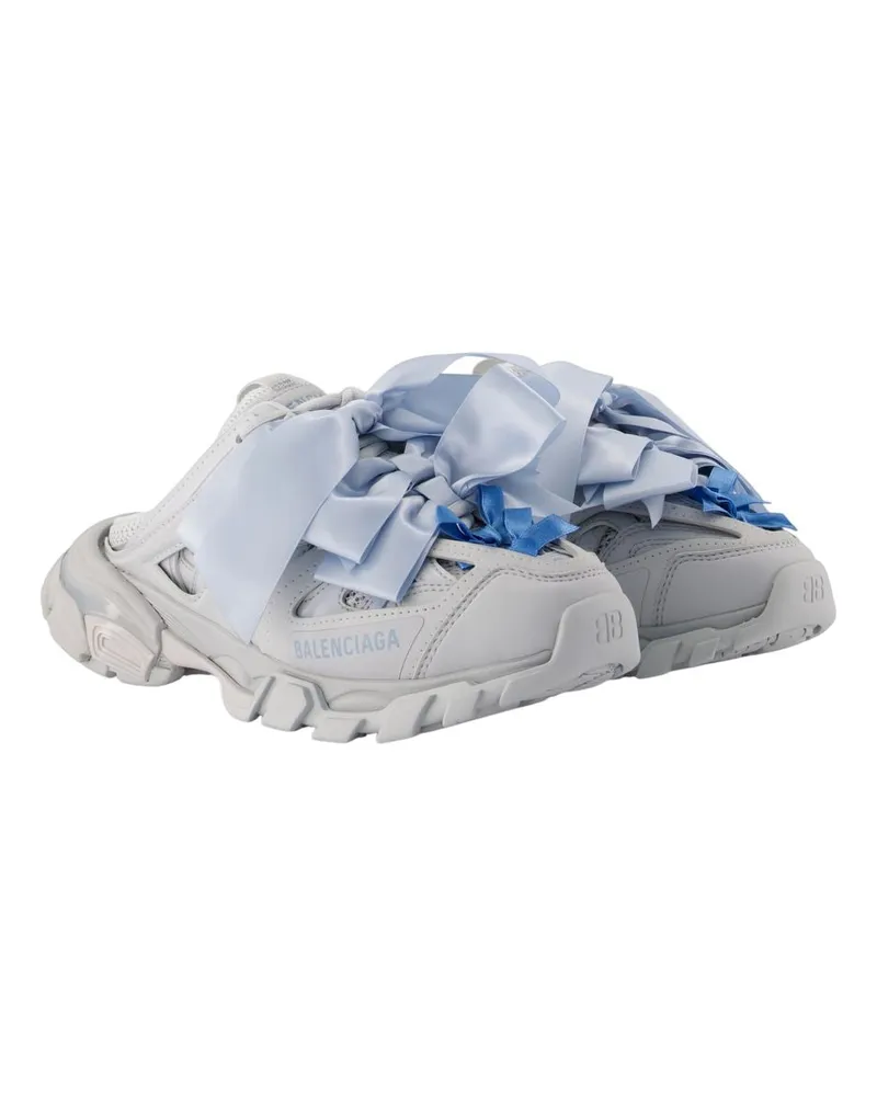 Balenciaga Women's Track Mules -  Synthetic Grey Shoes Gray