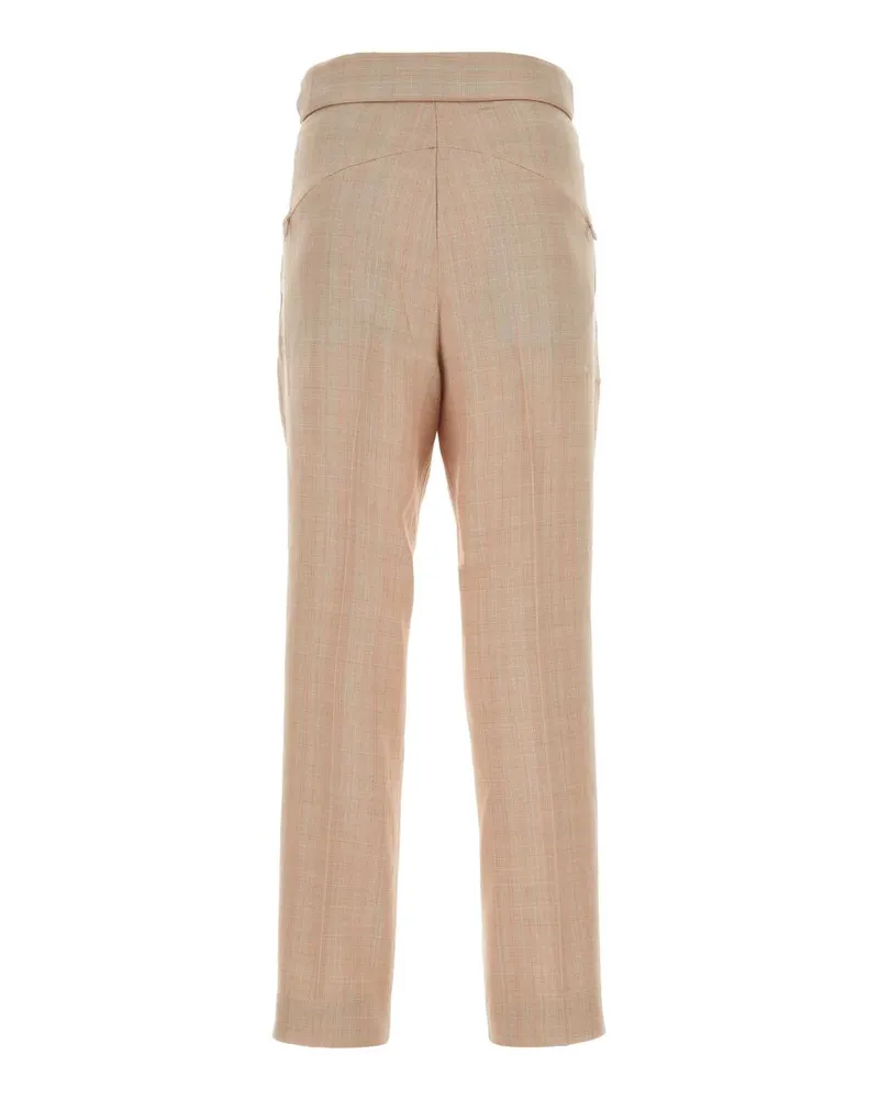 NEEDLES Wool-Blend Tailored Trousers — Beige Beige