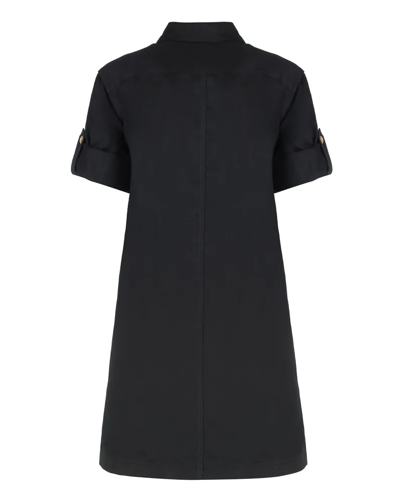 Celine Women's Cotton Shirtdress Black Dress Black