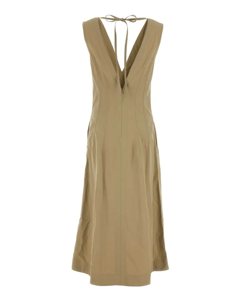 Bottega Veneta Women's Dress Beige Cotton Viscose Polyester Beige