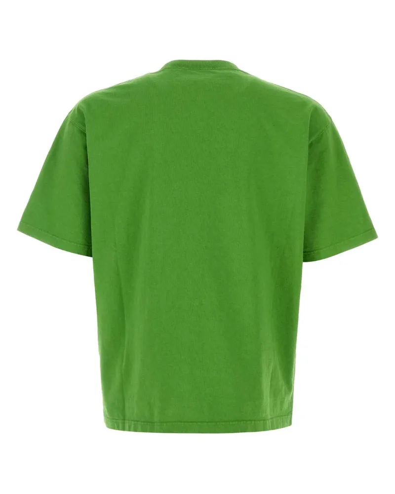 Prada Men's Cotton T-Shirt Green Green
