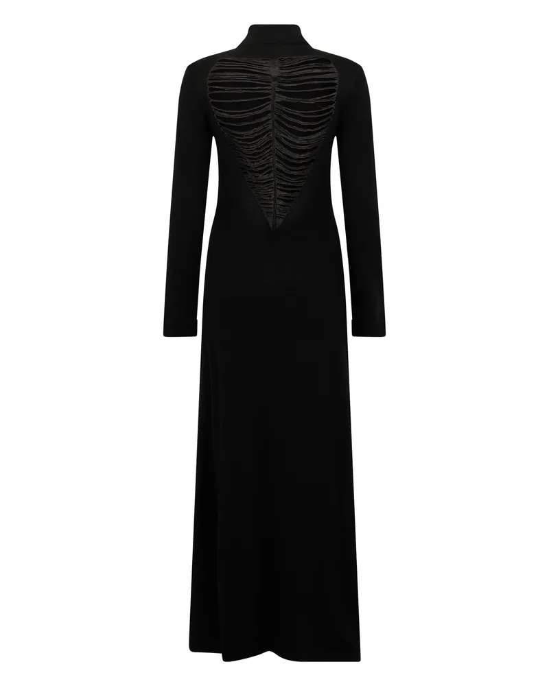 Raquel Diniz Women's Long Silk Dress Black Black