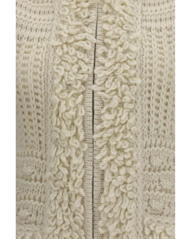 Fendi Chunky Cable-Knit Wool and Alpaca Gilet — Ivory Ivory