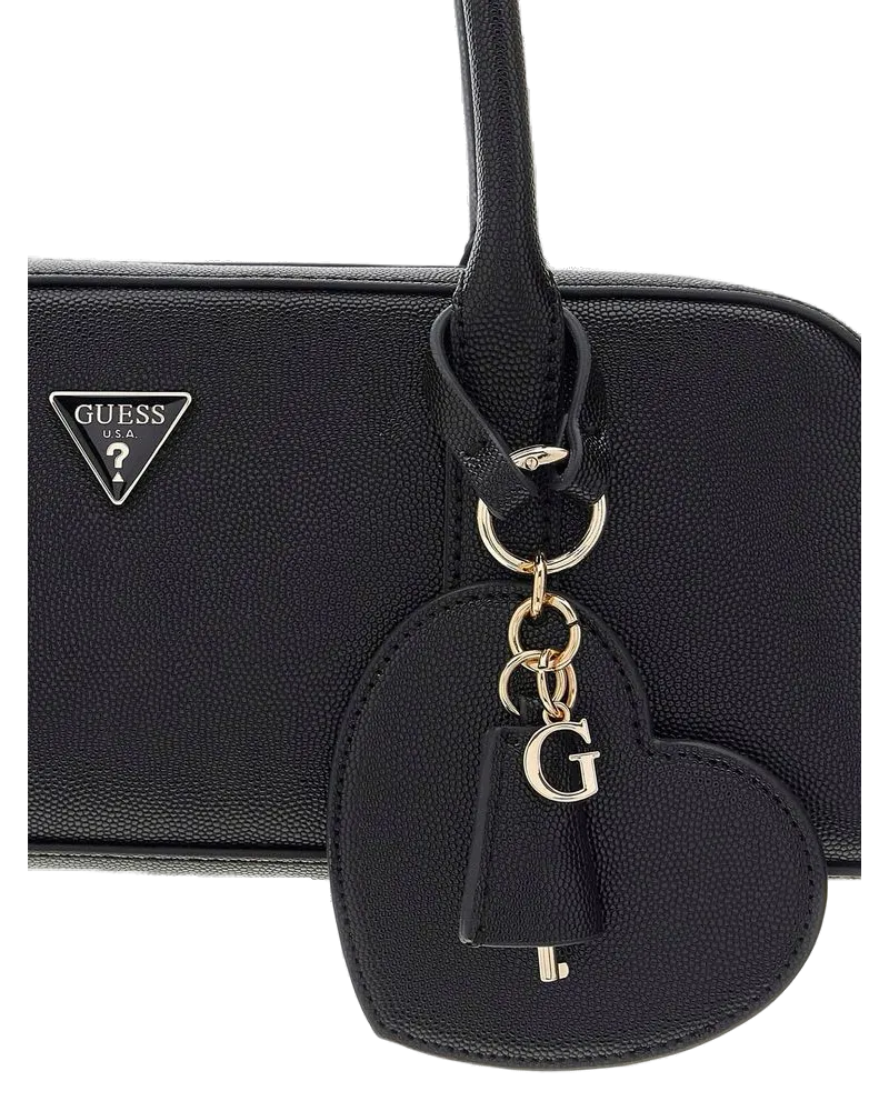 Guess Women's Shoulder Bag Black Polyurethane - Shoulder-Bags Black