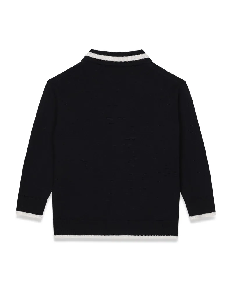 Dolce & Gabbana Virgin Wool Cardigan — Blue Blue