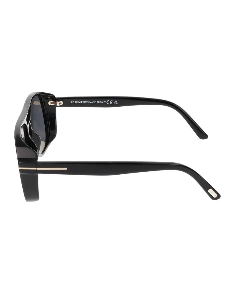 Tom Ford Unisex Ft1022 Injected Plastic Frame Sunglasses Black Black