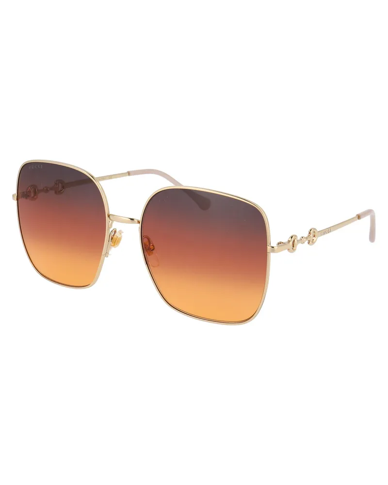 Gucci GG0879S Gradient Lens Sunglasses — Gold Gold