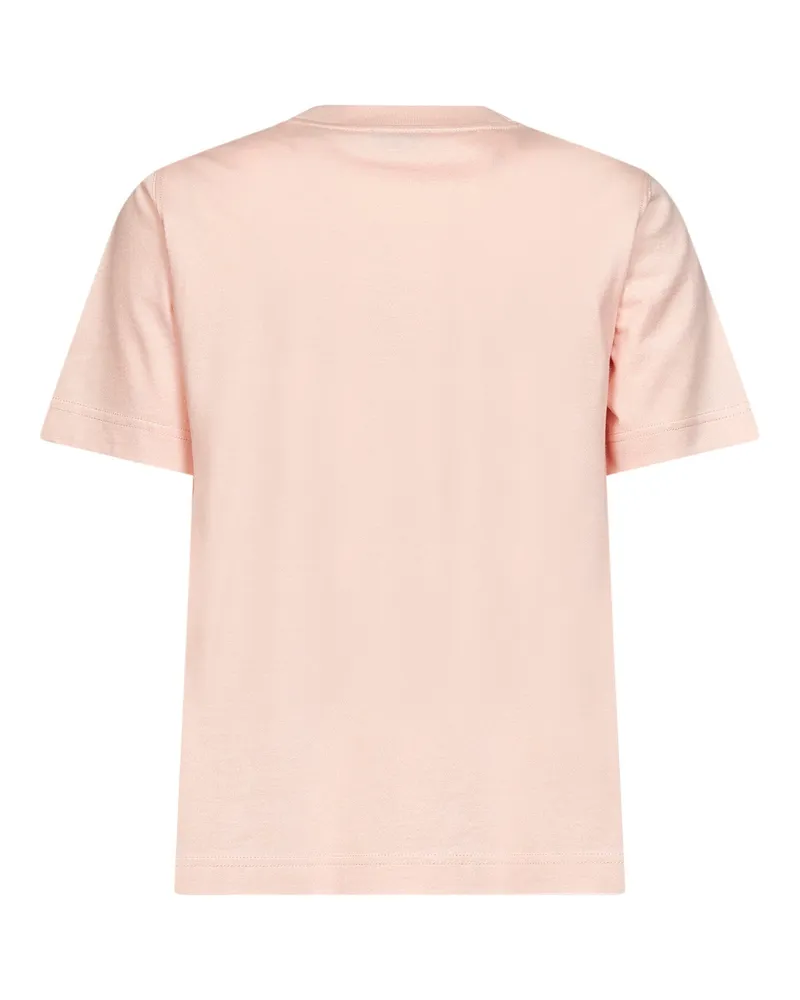 Burberry Women T-Shirt Knight Check Pink Cotton T-Shirts & Jerseys Pink