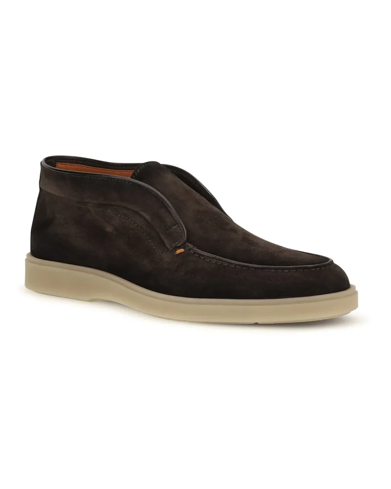 Santoni Digits Loafer — Brown Brown