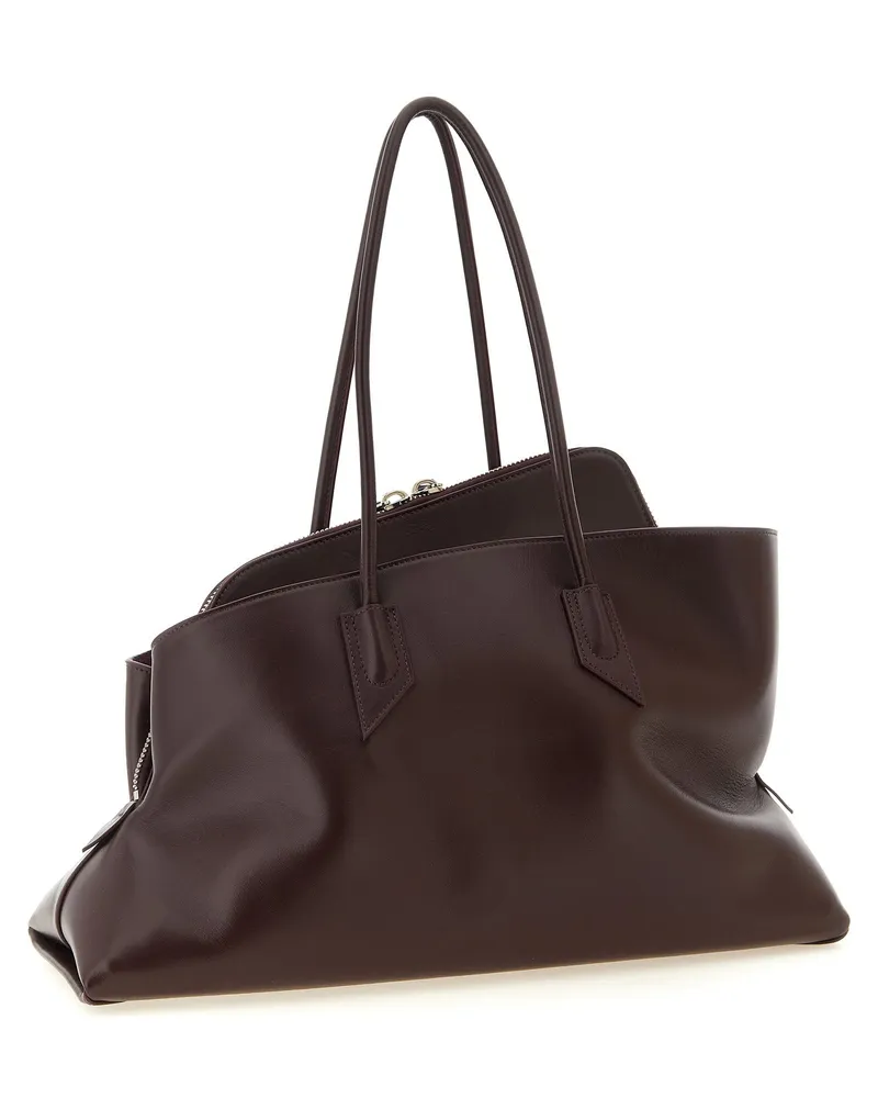 ATTICO La Passeggiata Shoulder Bag — Plum Brown