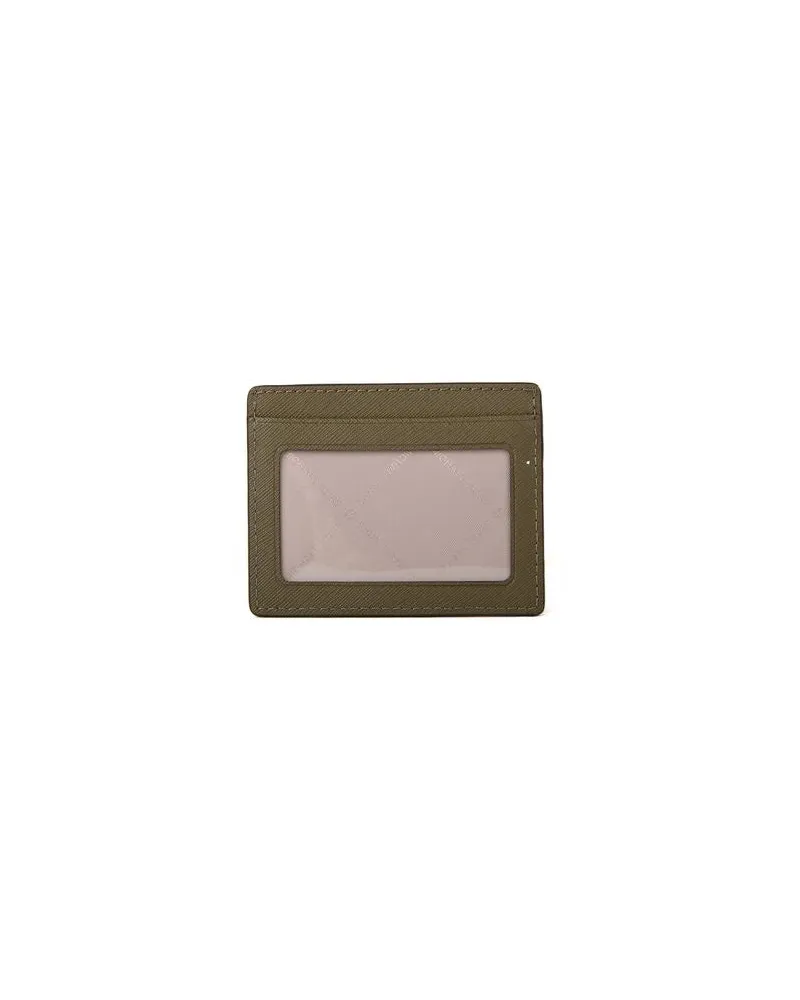 Michael Kors Women's Card Holder Olive Leather Bags Card-holders Olive