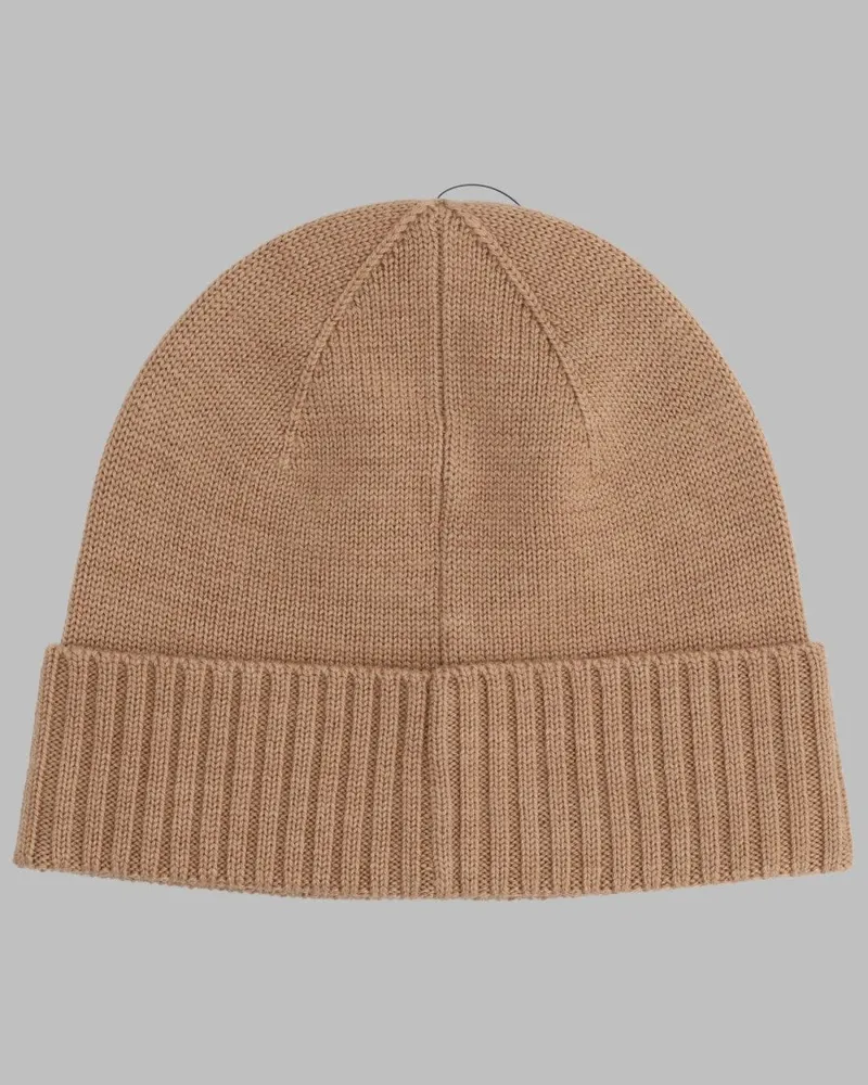 Ralph Lauren Wool Logo Beanie — Beige Beige