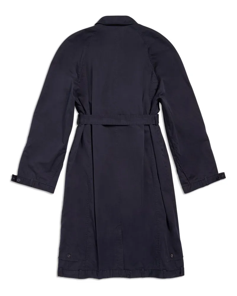 Balenciaga Deconstructed Cotton Coat — Navy Navy