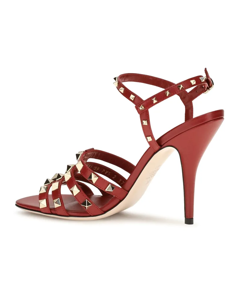 Valentino Garavani Rockstud Heel Sandal — Red Red