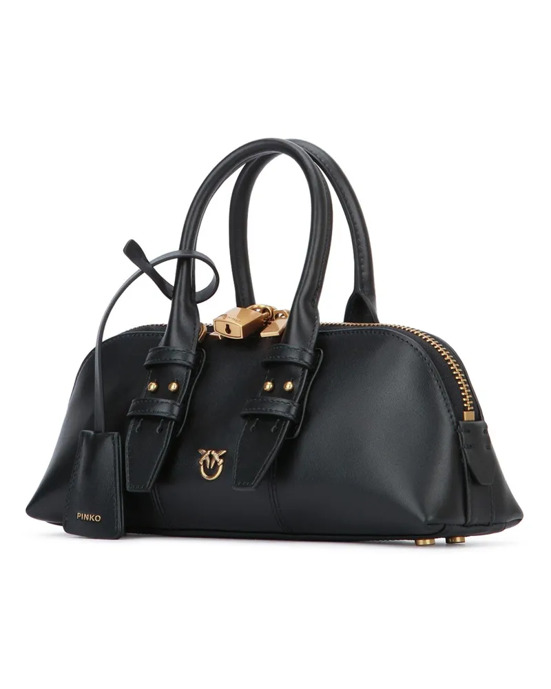Pinko Women's Bowling Bag Baguette Vitello Z99q Borse A Mano Black