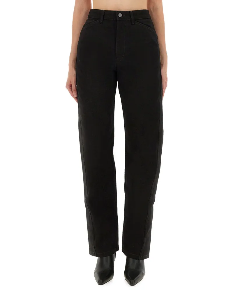 Christophe Lemaire Twisted Cotton Trousers — Black Black