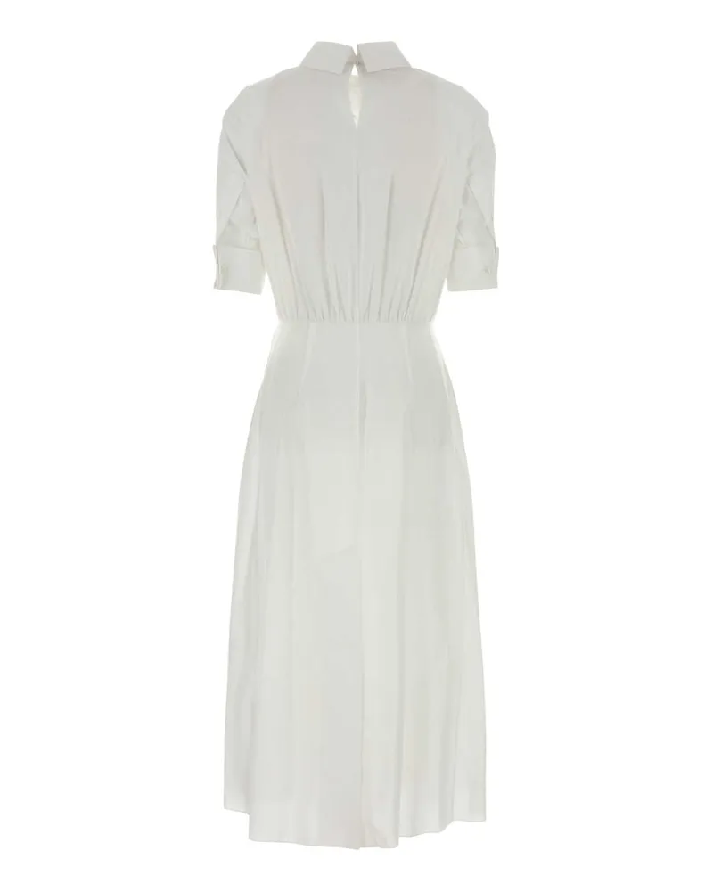 Marni Women's White Poplin Shirt Dress Lilywhite Exterior: Cotton Abiti White