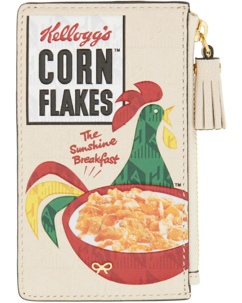 Anya Hindmarch Cornflakes Card Case — White White