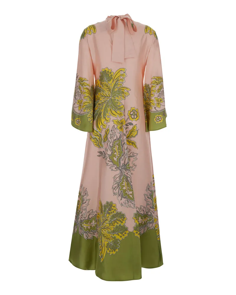 La DoubleJ Women's Magnifico Silk Long Dress Pink Pink