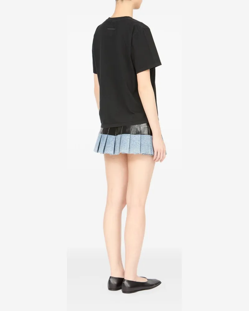 Maison Margiela Logo-Print Cotton T-Shirt — Black Black