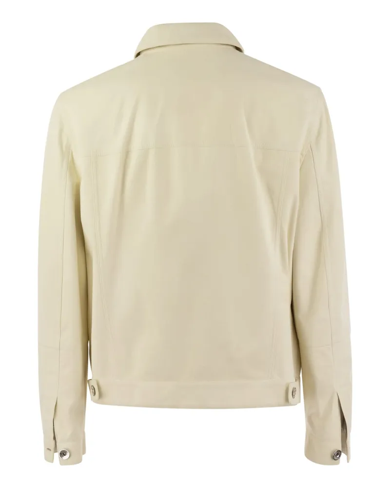 Brunello Cucinelli Tailored Cotton Jacket — White White