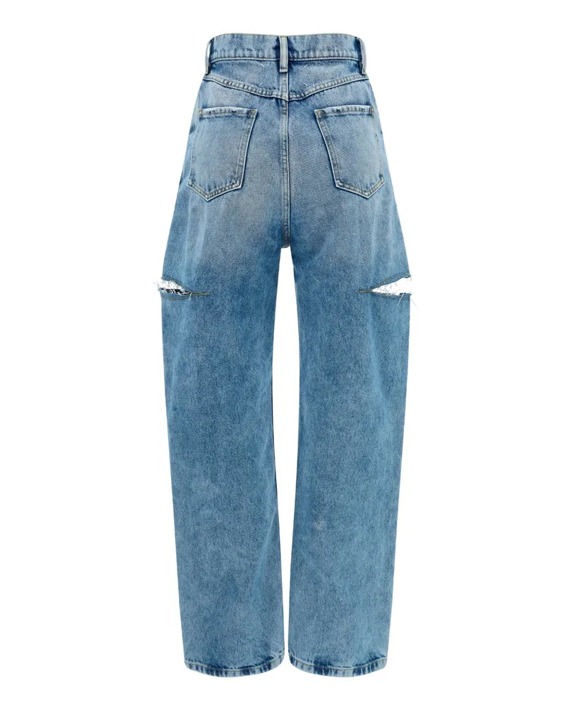 Maison Margiela Women's Cotton Jeans Denim Blue