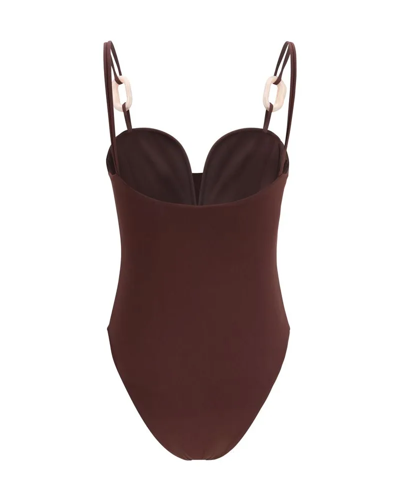 Magda Butrym Women Bordeaux Nylon One-Piece Swimsuit Clothing Bordeaux