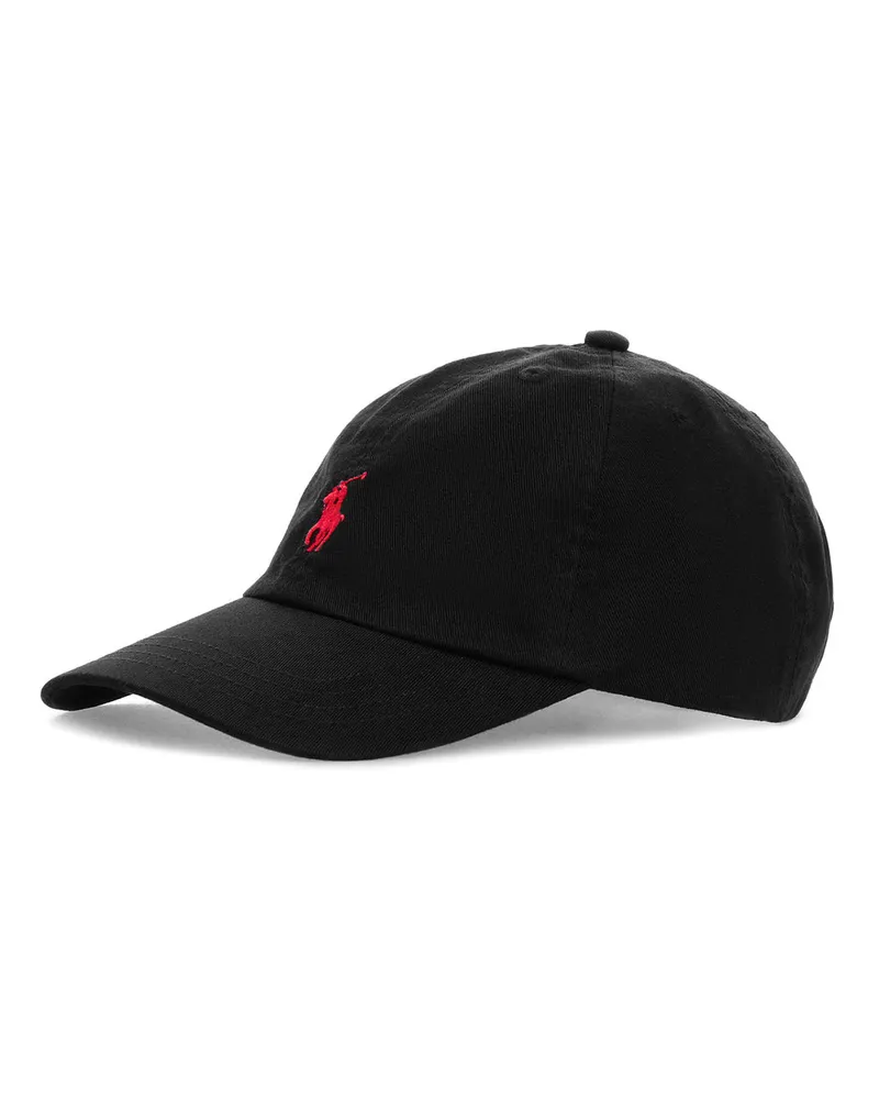 Ralph Lauren Boys' Baseball Cap Logo Black Cotton Hat Black