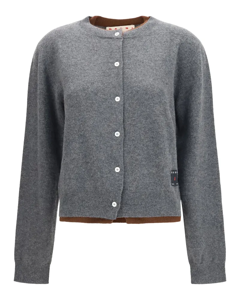 Marni 100% Cashmere Cardigan Graphite