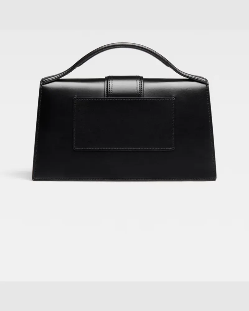 Jacquemus Women's Black Leather Le Grand Bambino Handbag Bag Black