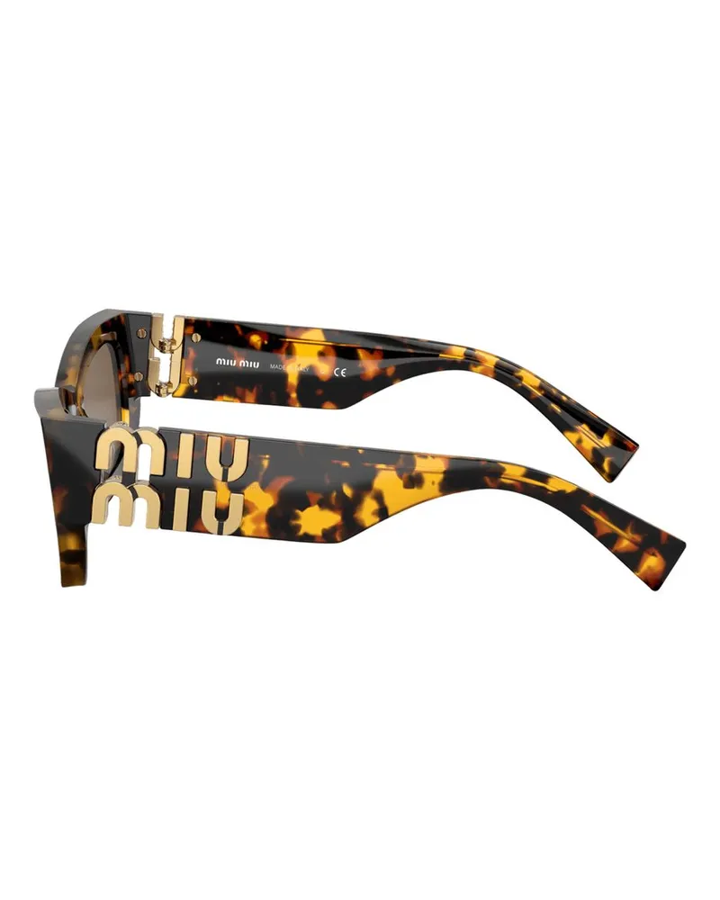 Miu Miu Unisex 0mu 09ws Sunglasses - Miu Acetate Brown Accessories Brown