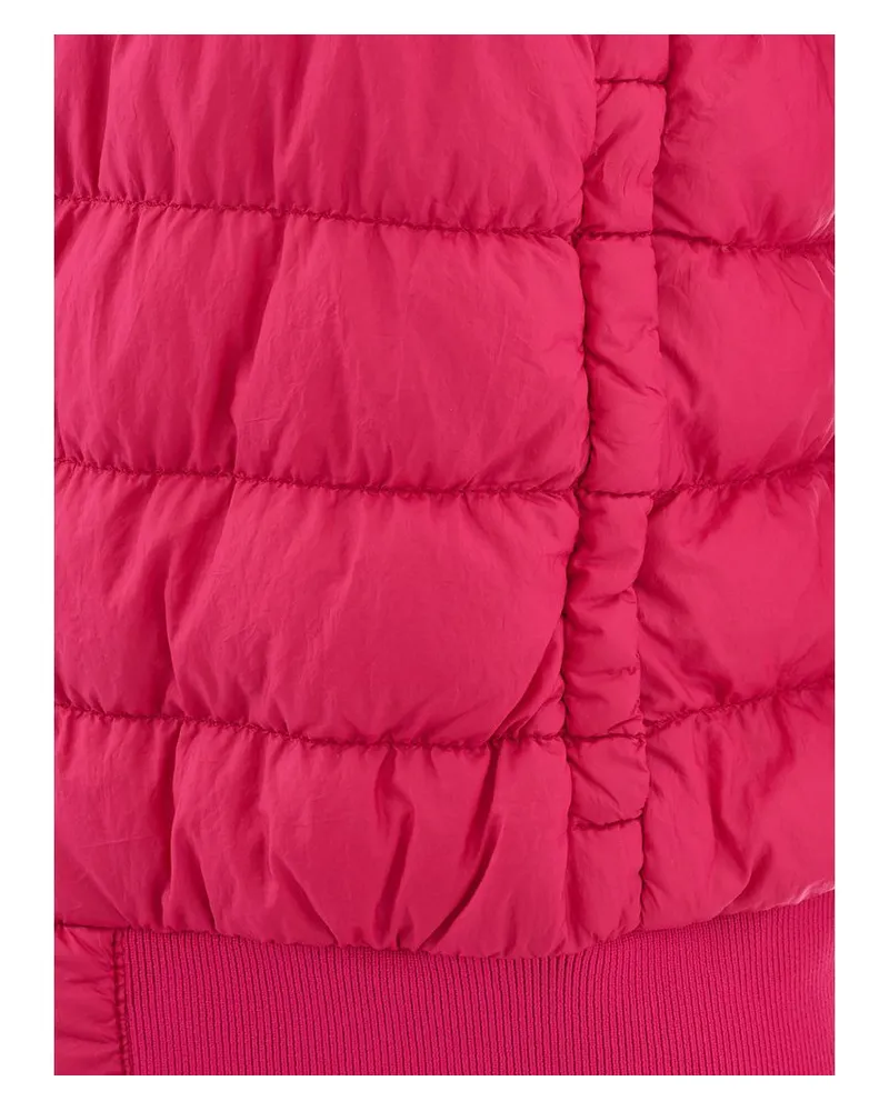 Woolrich Women's Fuchsia Polyamide Bomber Clothing Pink