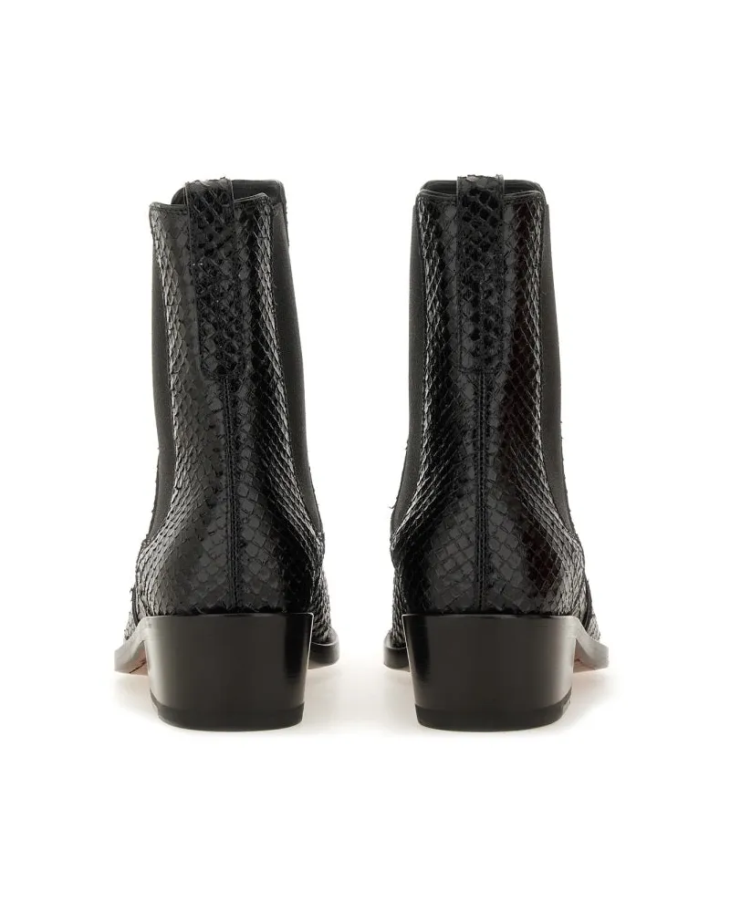 Tom Ford Calf Leather Boot — Black Black