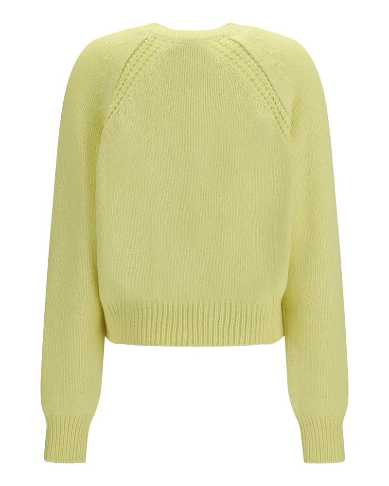 Sa Su Phi Cashmere Crewneck Sweater — Yellow Yellow