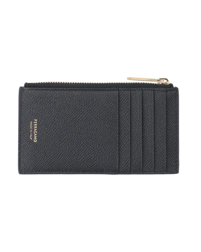 Ferragamo Men's Wallets Black Calf Leather Black