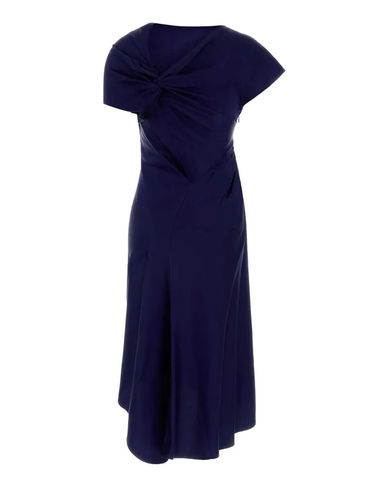 Victoria Beckham 1226wdr007294b 9804 Brightindigo Exterior: Acetate Viscose Abiti Dress Navy