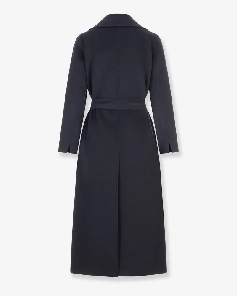 Max Mara Women's Wool Coat Smmanna Blue Virgin Blue