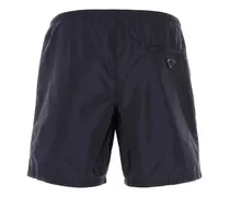 Men's Navy Blue Nylon Swimming Shorts Blu Costumi Da Bagno Swimwear