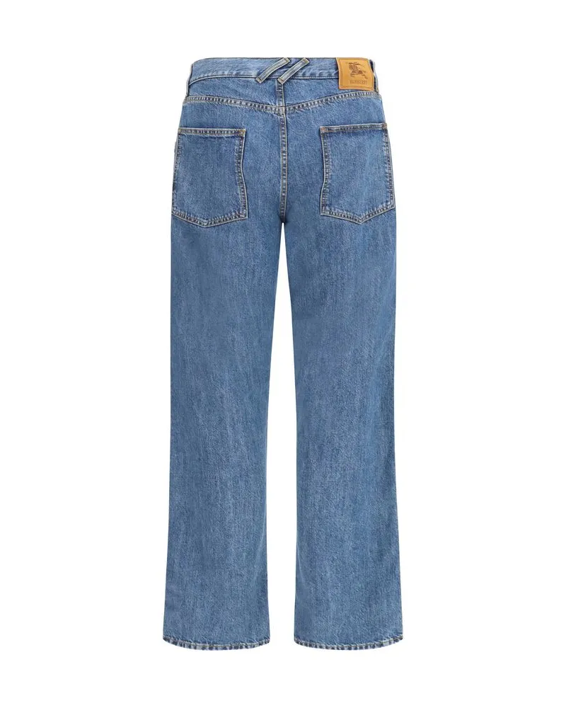 Burberry Straight-Leg Jeans — Blue 